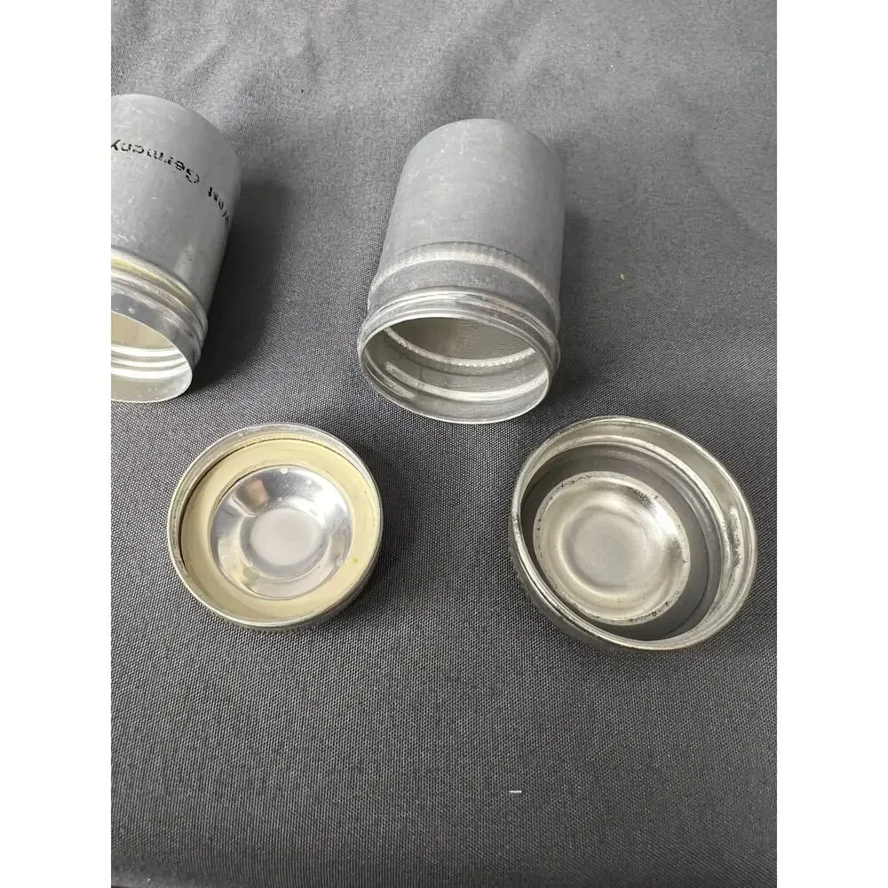 Vintage Metal Film Cans Set of 2